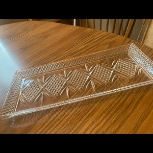 Cut glass tray / relish / trinkets / rolling tray